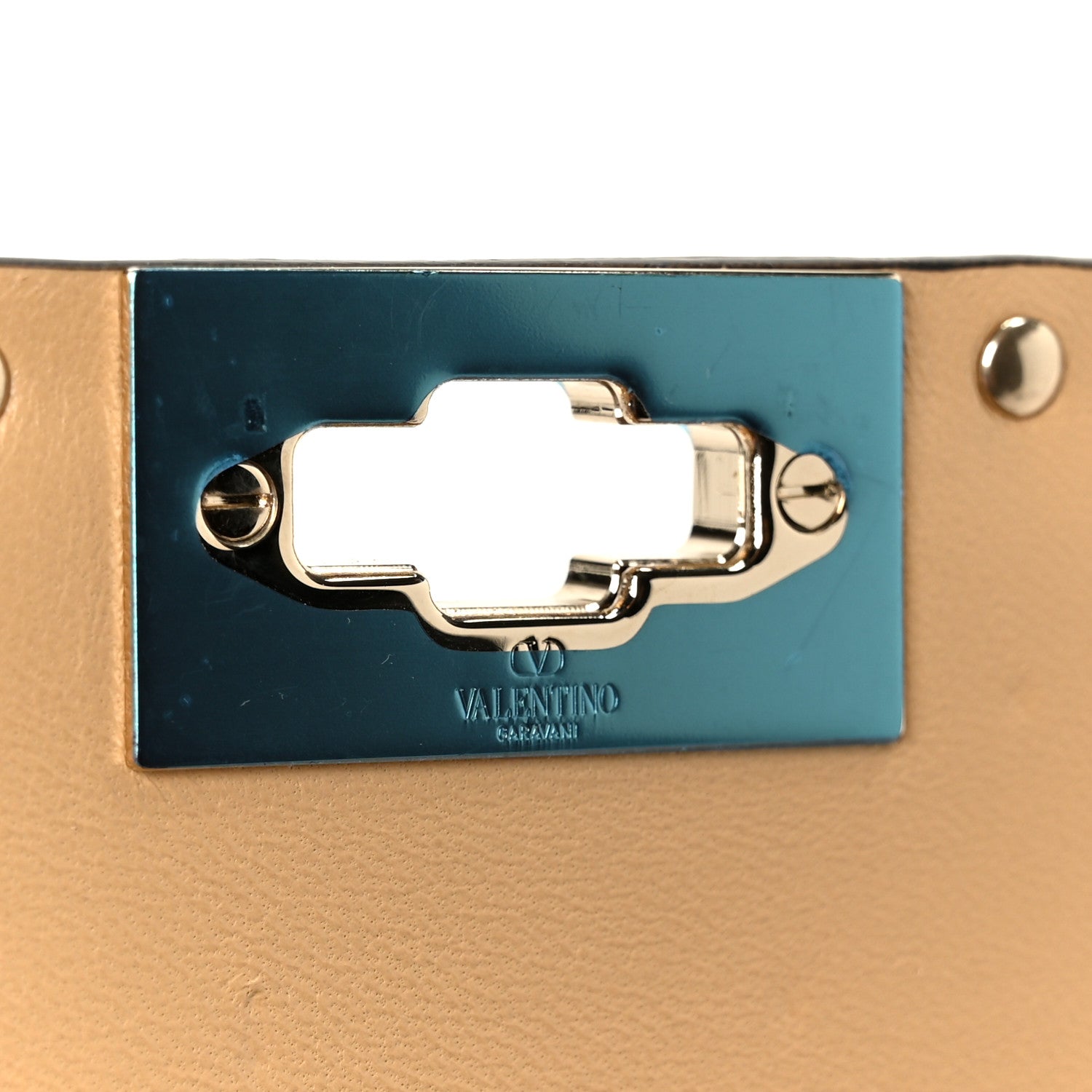 Valentino Garavani Nappa Medium Rockstud Spike Shoulder Bag Soft Noisette 7 of 10
