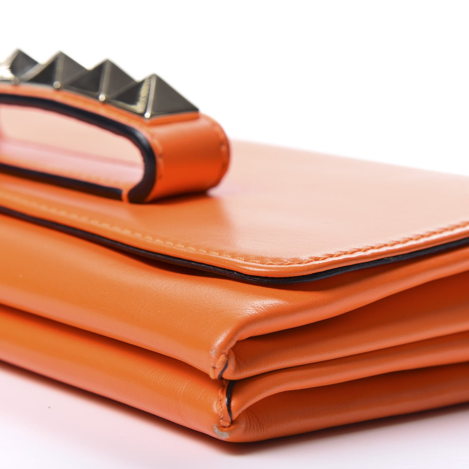 Valentino Garavani Calfskin Va Va Voom Shoulder Bag Orange 6 of 15