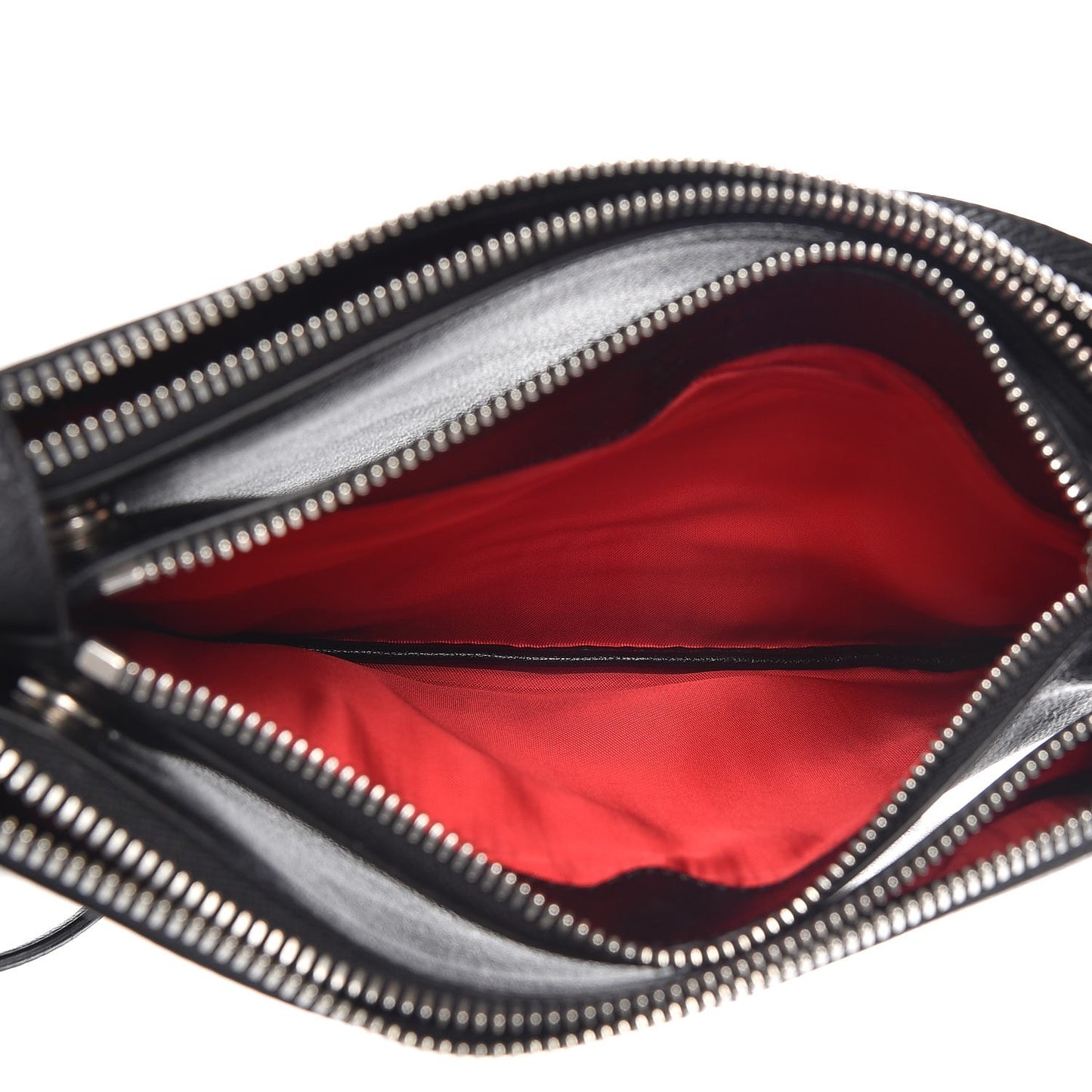 Lambskin Small Trio Crossbody Bag Black