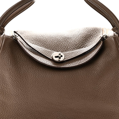 Hermes Taurillon Clemence Lindy 30 Etoupe 8 of 10