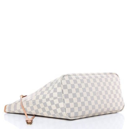 Louis Vuitton Damier Azur Neo Neverfull MM Rose Ballerine 4 of 16