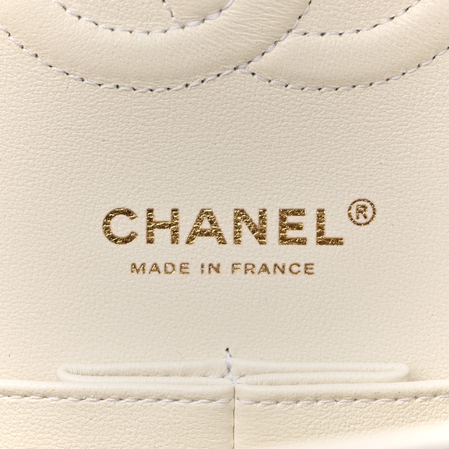 Chanel Caviar Quilted Medium Double Flap White 6 of 14