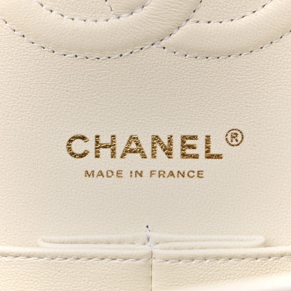 Chanel Caviar Quilted Medium Double Flap White 6 of 14