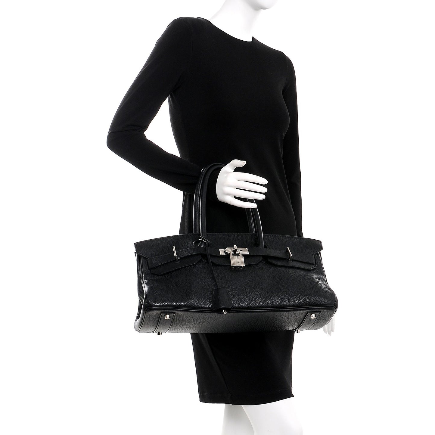 Taurillon Clemence JPG Birkin 42 Blackk