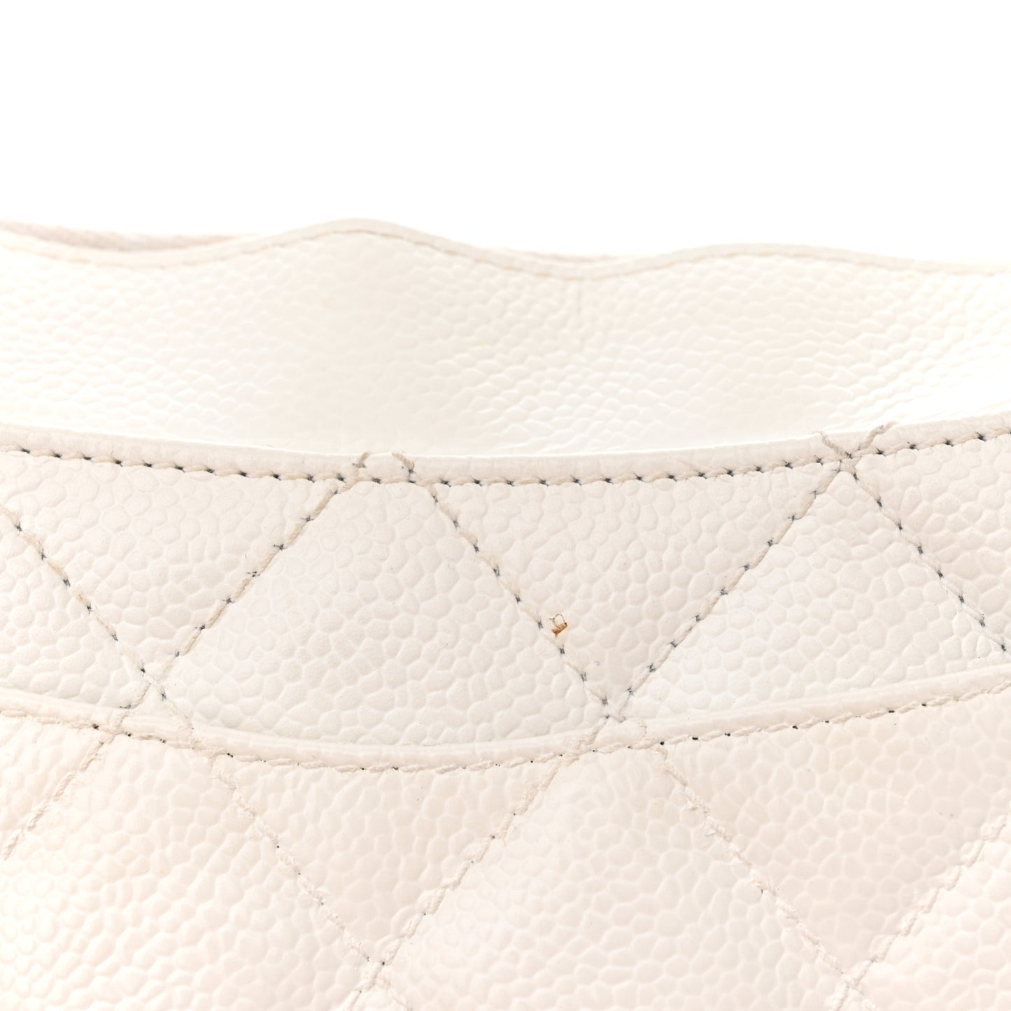 Caviar Quilted Hobo White