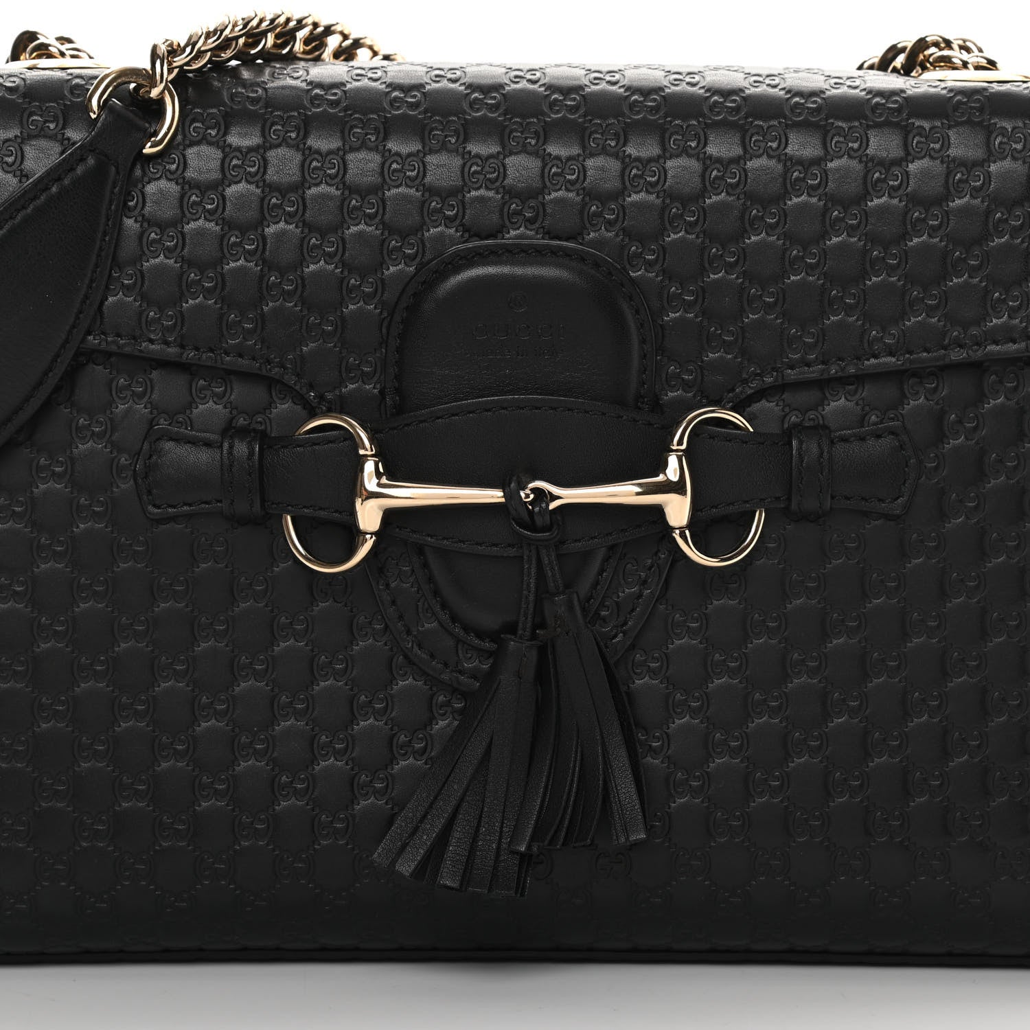 Gucci Microguccissima Medium Emily Chain Shoulder Bag Black 8 of 15