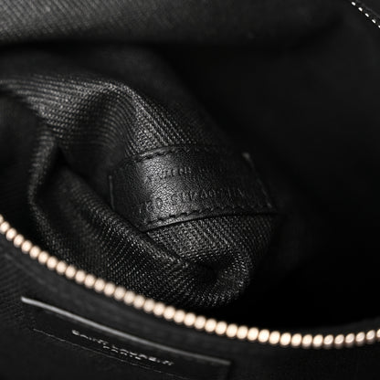 Saint Laurent Linen Calfskin Rive Gauche Tote Black 8 of 12