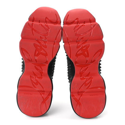 Christian Louboutin Neoprene Spike Sock Flat Sneakers 40.5 Black 6 of 9