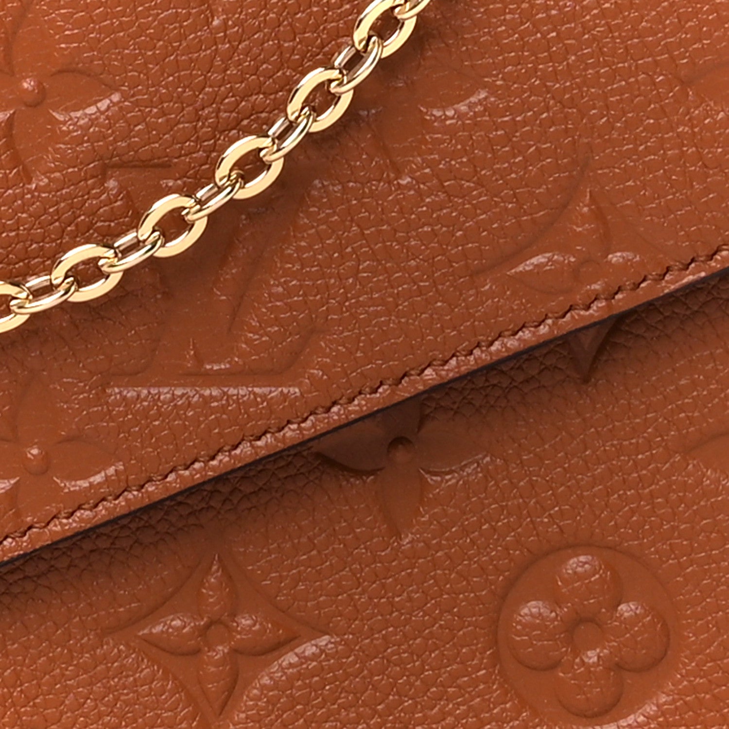Louis Vuitton Empreinte Pochette Felicie Chain Wallet Cognac 13 of 15