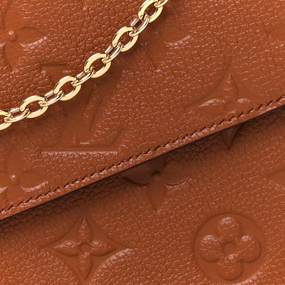 Louis Vuitton Empreinte Pochette Felicie Chain Wallet Cognac 13 of 15