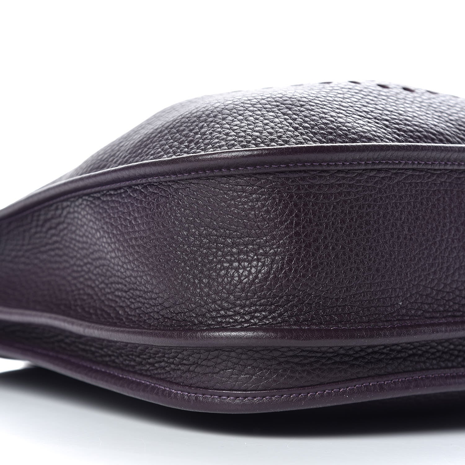 Hermes Taurillon Clemence Evelyne III PM Raisin 5 of 10