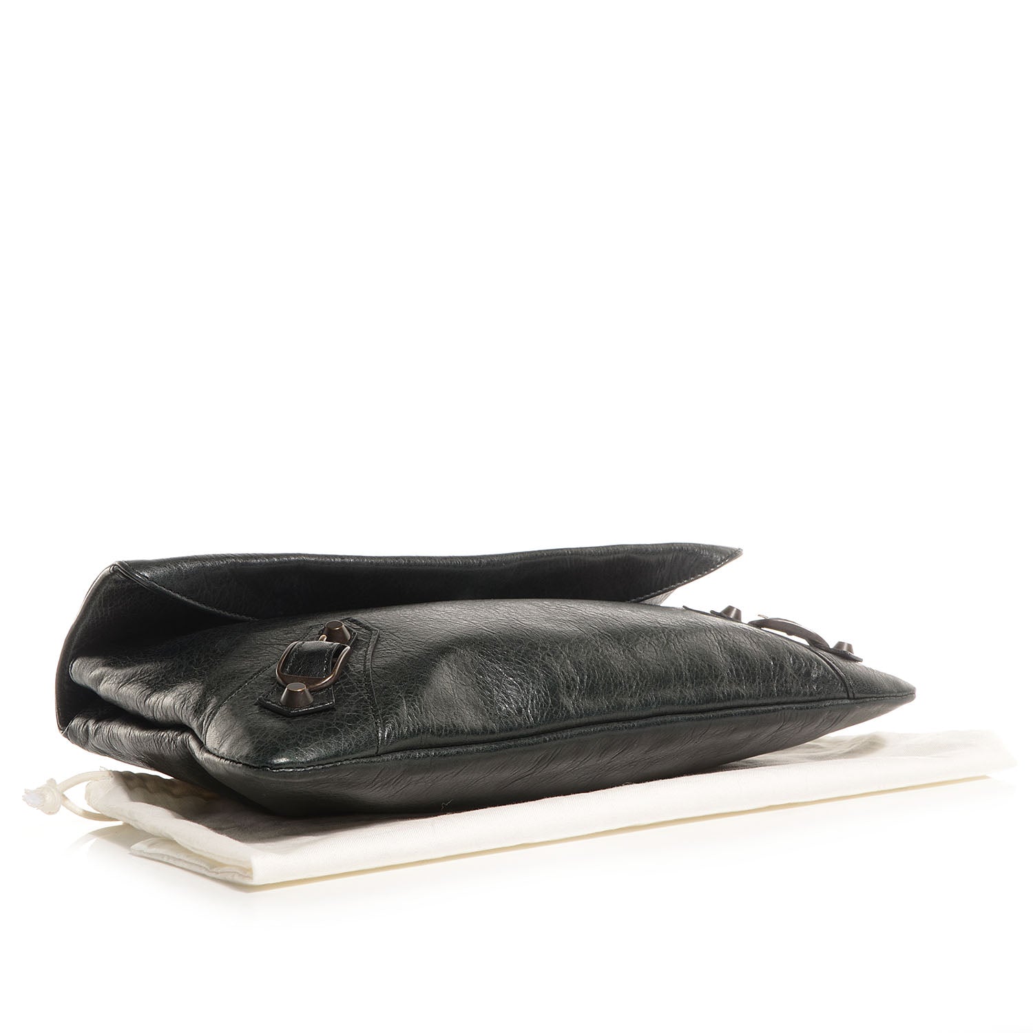 Balenciaga Agneau Classic Hardware Envelope Clutch Black 3 of 10