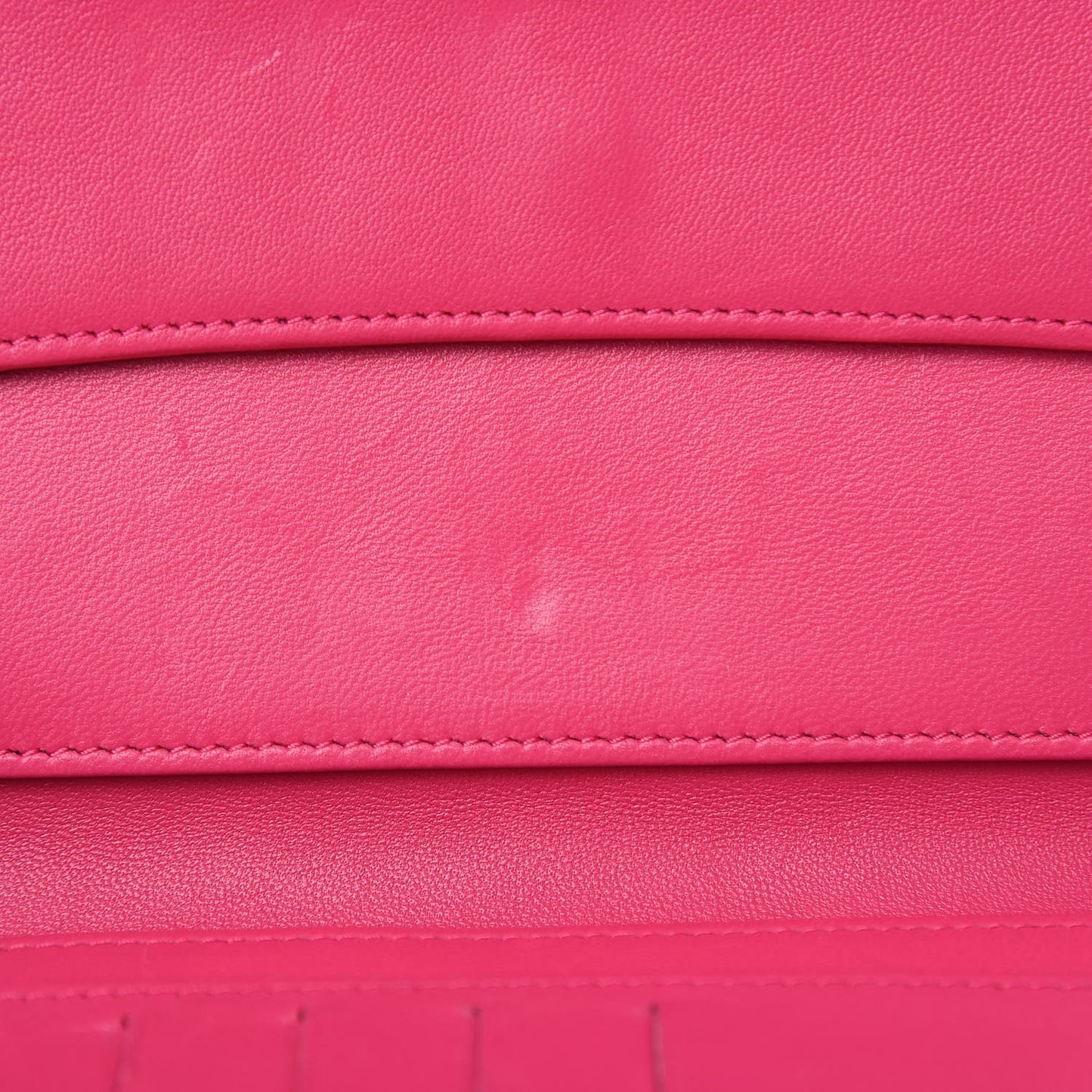 Lambskin Quilted Large Flap Wallet Pink