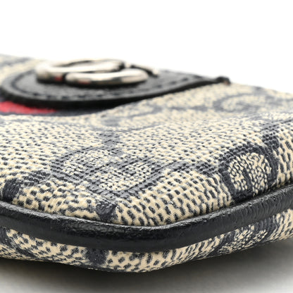 Gucci GG Supreme Monogram Web Ophidia Key Case Beige Blue 8 of 12