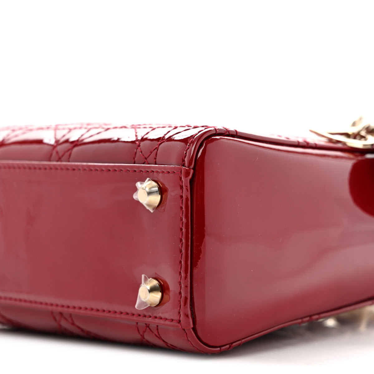 Christian Dior Patent Cannage Mini Lady Dior Red 10 of 10