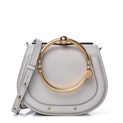Chloe Calfskin Suede Small Nile Bracelet Bag Airy Grey 1 of 12