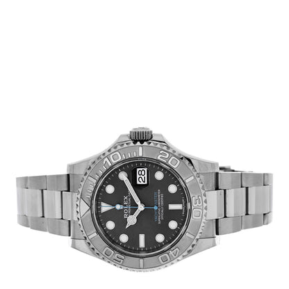 Rolex Stainless Steel Platinum 40mm Oyster Perpetual Date Yacht-Master Watch Slate 116622 2 of 5