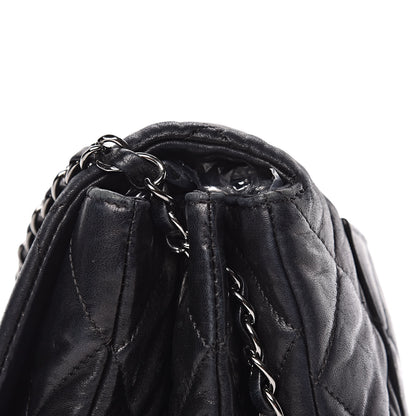 Chanel Lambskin Quilted 3 Accordion Flap Bag Black 12 of 13