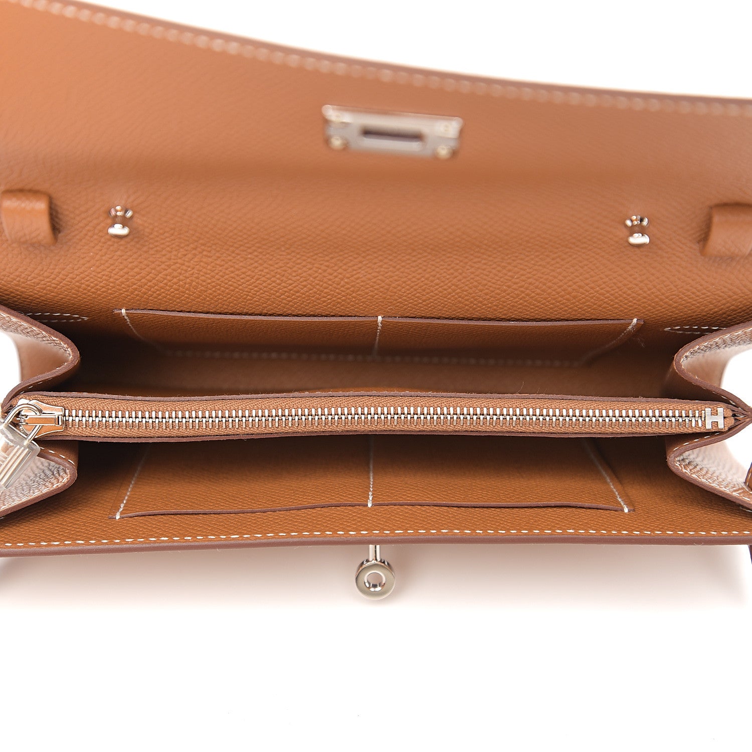 Hermes Epsom Kelly Wallet To Go Gold 4 of 8