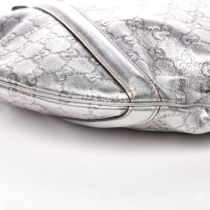 Gucci Metallic Guccissima Medium Britt Tote Silver 5 of 11