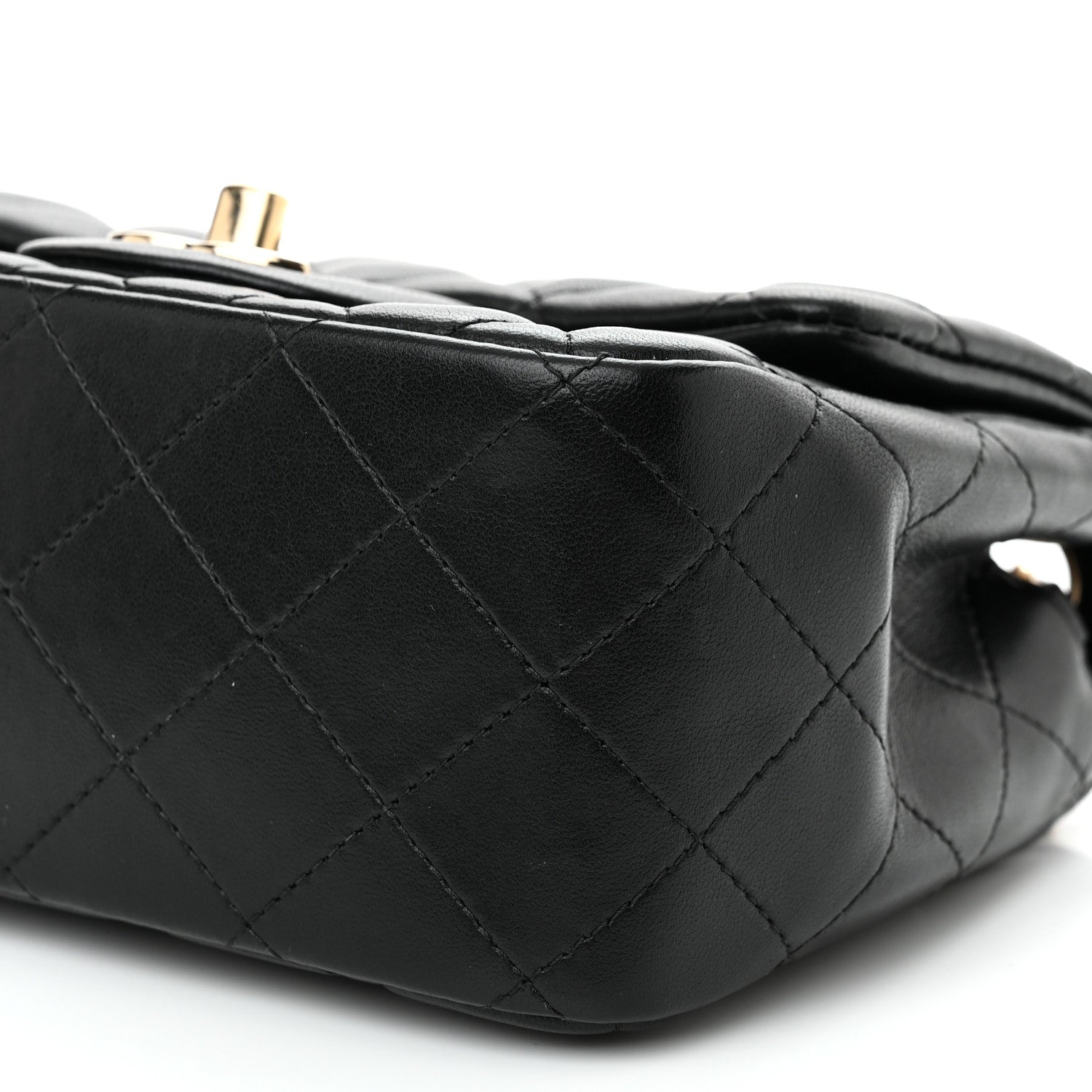 Chanel Lambskin Quilted Mini Square Flap Black 10 of 11
