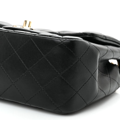 Chanel Lambskin Quilted Mini Square Flap Black 10 of 11