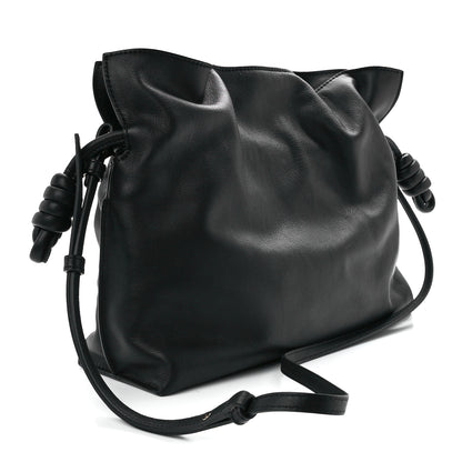 Loewe Calfskin Small Flamenco Knot Bag Black 2 of 10