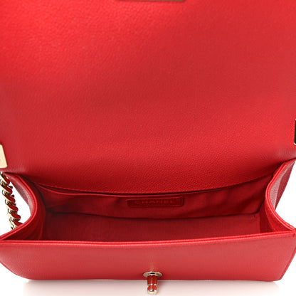 Chanel Caviar Quilted Medium Boy Flap Red 4 of 9