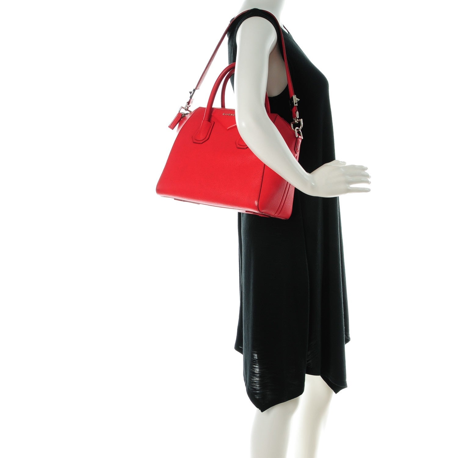 Givenchy Sugar Goatskin Small Antigona Red 2 of 9