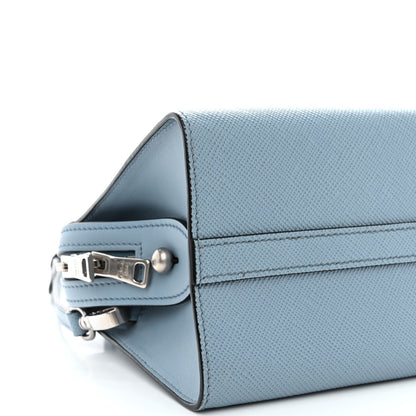 Prada Saffiano Cuir Calfskin Mini Monochrome Top Handle Tote Astrale 10 of 11