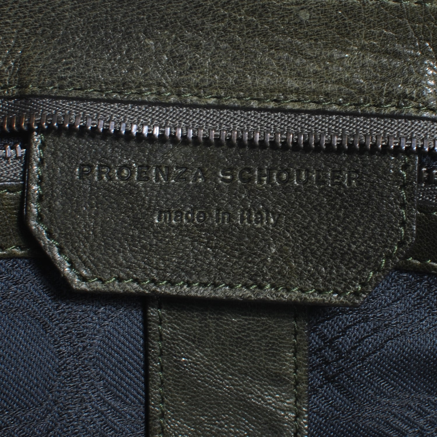 Proenza Schouler Lambskin PS1 Large Satchel Military 7 of 8