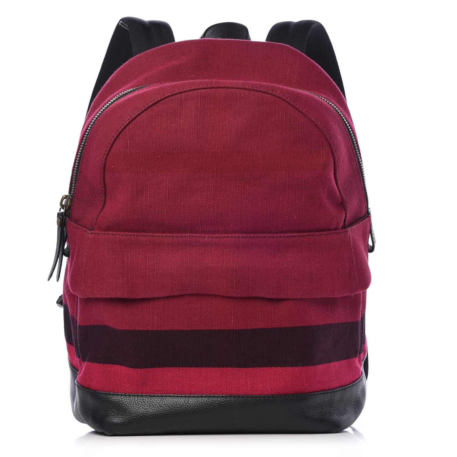 Burberry Overdyed Canvas Mega Check Tiller Backpack Plum 1 of 8