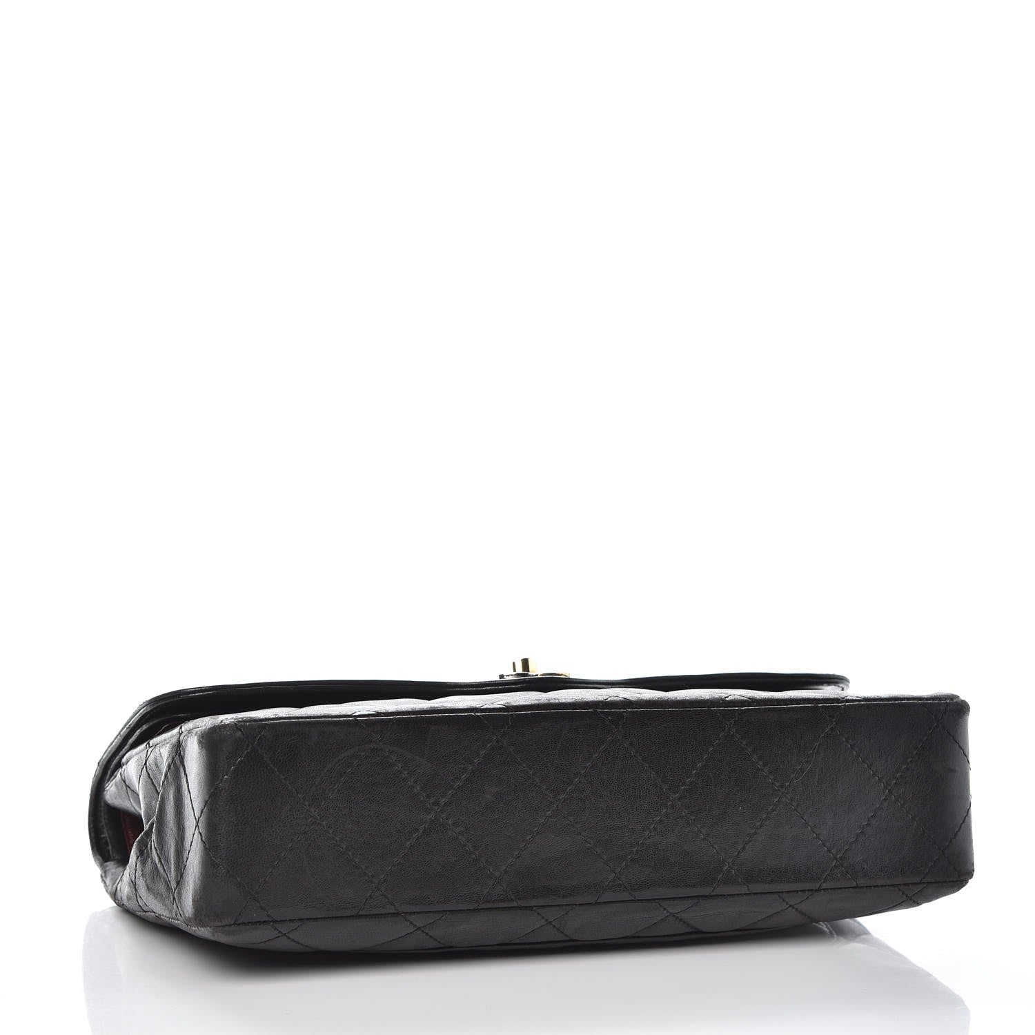 Chanel Lambskin Quilted Medium Double Flap Black 4 of 10