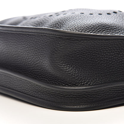 Hermes Taurillon Clemence Evelyne III PM Black 10 of 12
