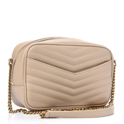 Saint Laurent Grain De Poudre Matelasse Monogram Mini Lou Camera Bag New Powder 2 of 5