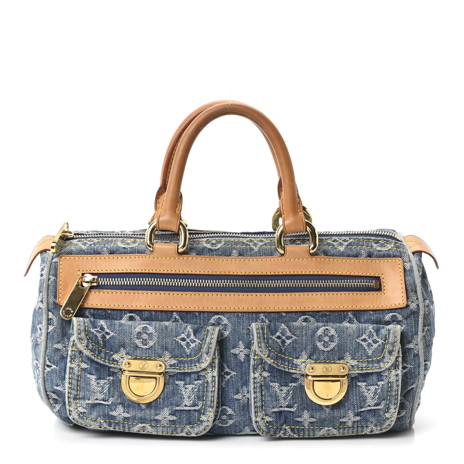 Louis Vuitton Monogram Denim Neo Speedy Blue 1 of 9