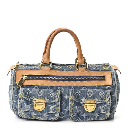 Louis Vuitton Monogram Denim Neo Speedy Blue 1 of 9