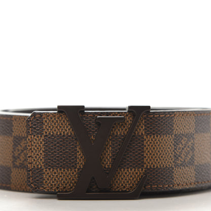 Louis Vuitton Damier Ebene 40mm LV Initiales Belt 95 38 3 of 8