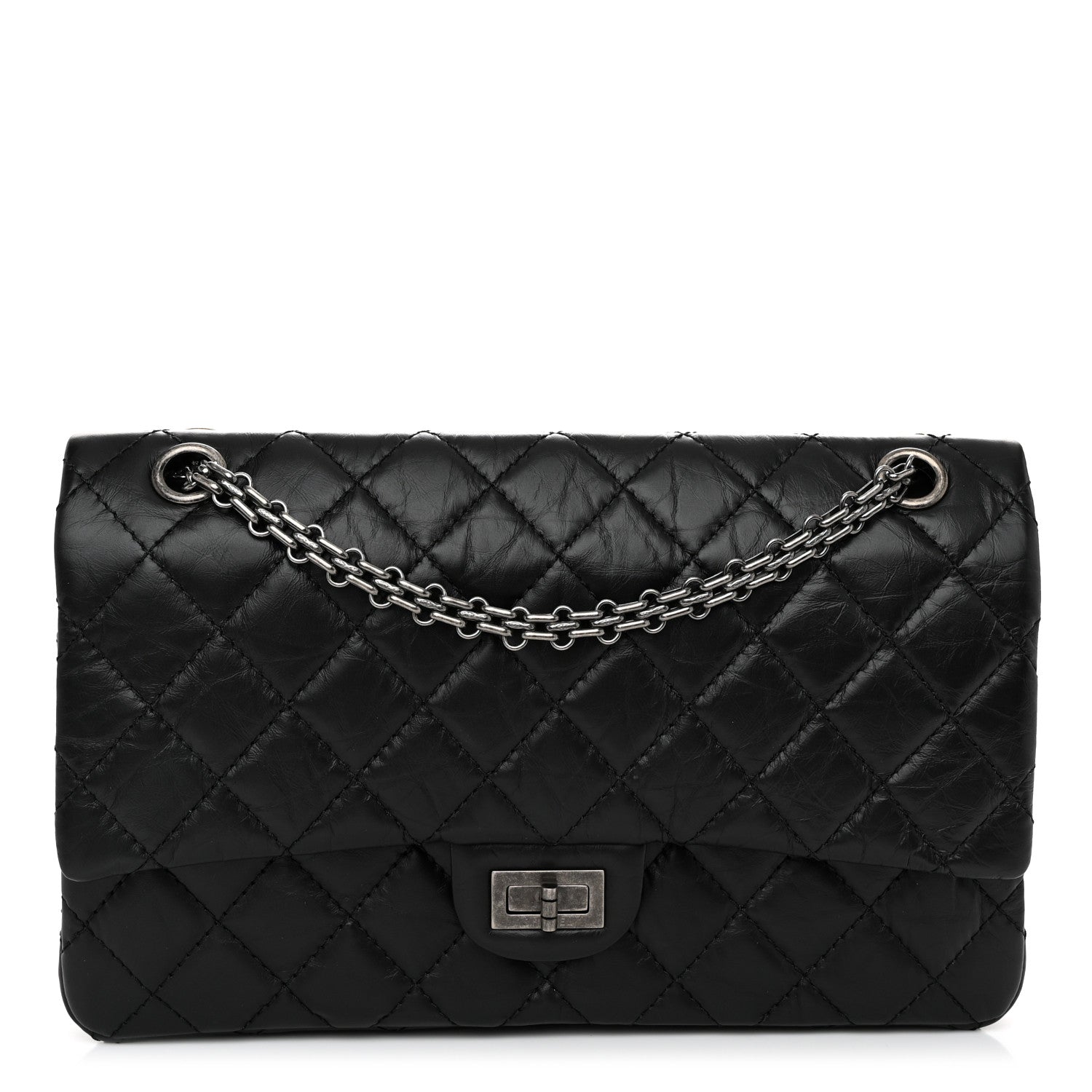 Chanel Aged Calfskin Quilted 2.55 Reissue 226 Flap Black 1 of 12