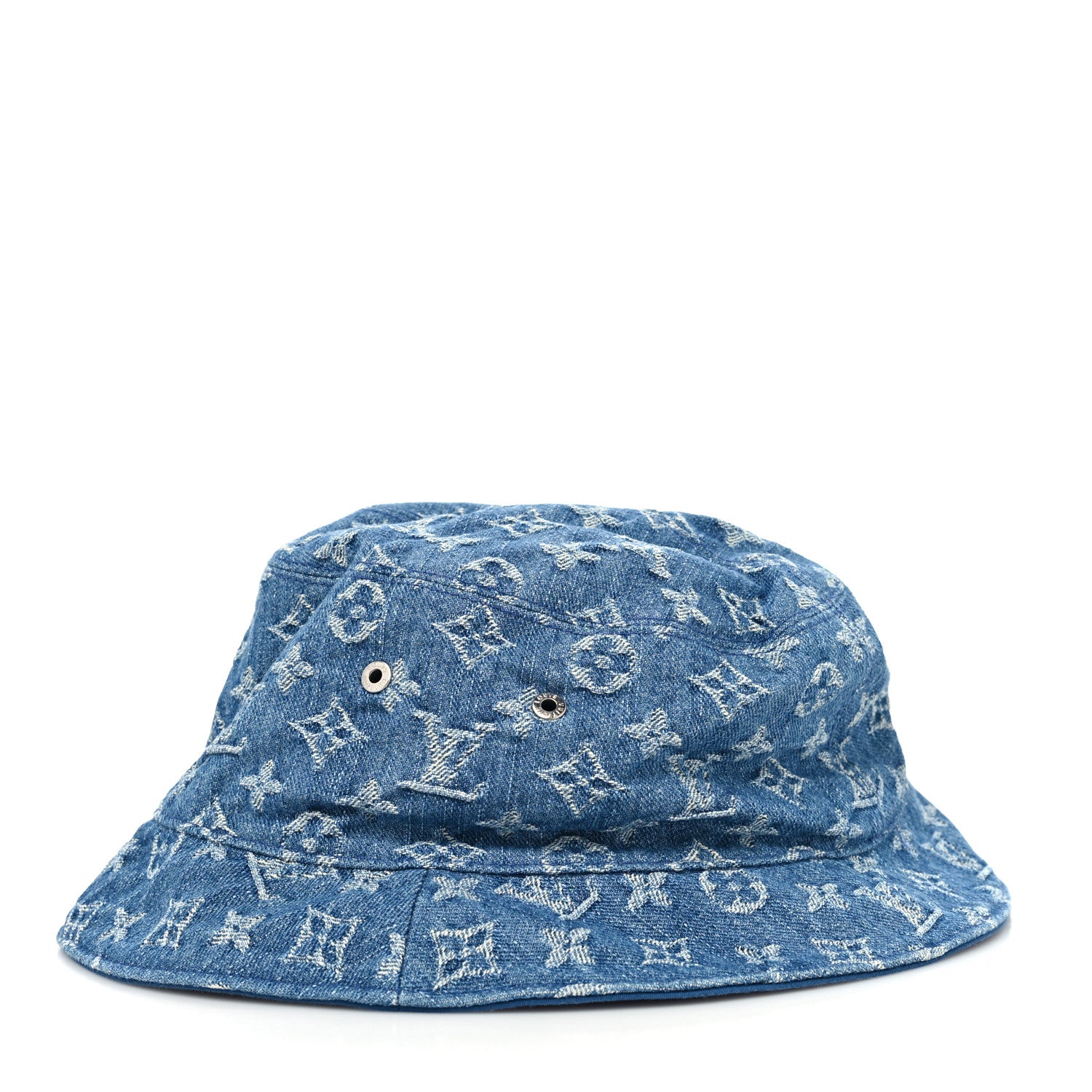 Louis Vuitton Monogram Denim Transformable Bob Bucket Hat 60 Blue 4 of 8