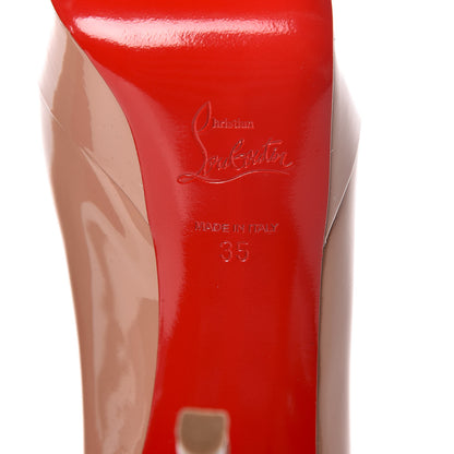 Christian Louboutin Patent Bianca 120 Pumps 35 Nude 6 of 7