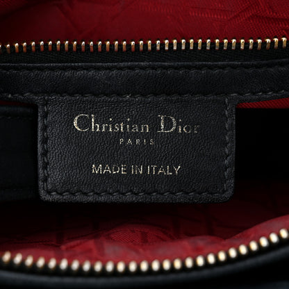 Christian Dior Lambskin Cannage Medium Lady Dior Black 6 of 15
