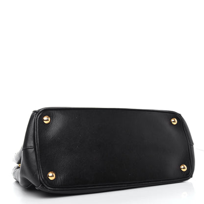 Prada Saffiano Small Galleria Double Zip Tote Black 5 of 11