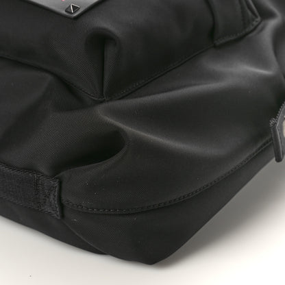 Valentino Garavani Nylon VLTN Logo Patch Backpack Black 8 of 9