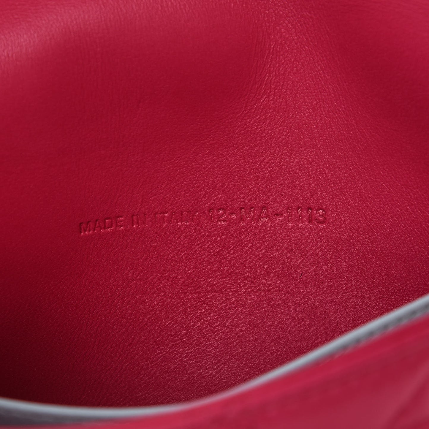 Lambskin Cannage Miss Dior Promenade Pouch Fuchsia