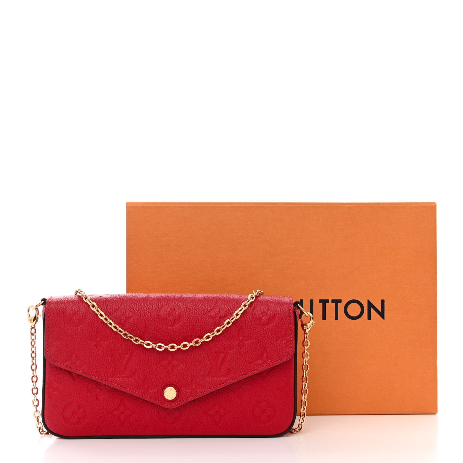 Louis Vuitton Empreinte Pochette Felicie Chain Wallet Cherry 11 of 11