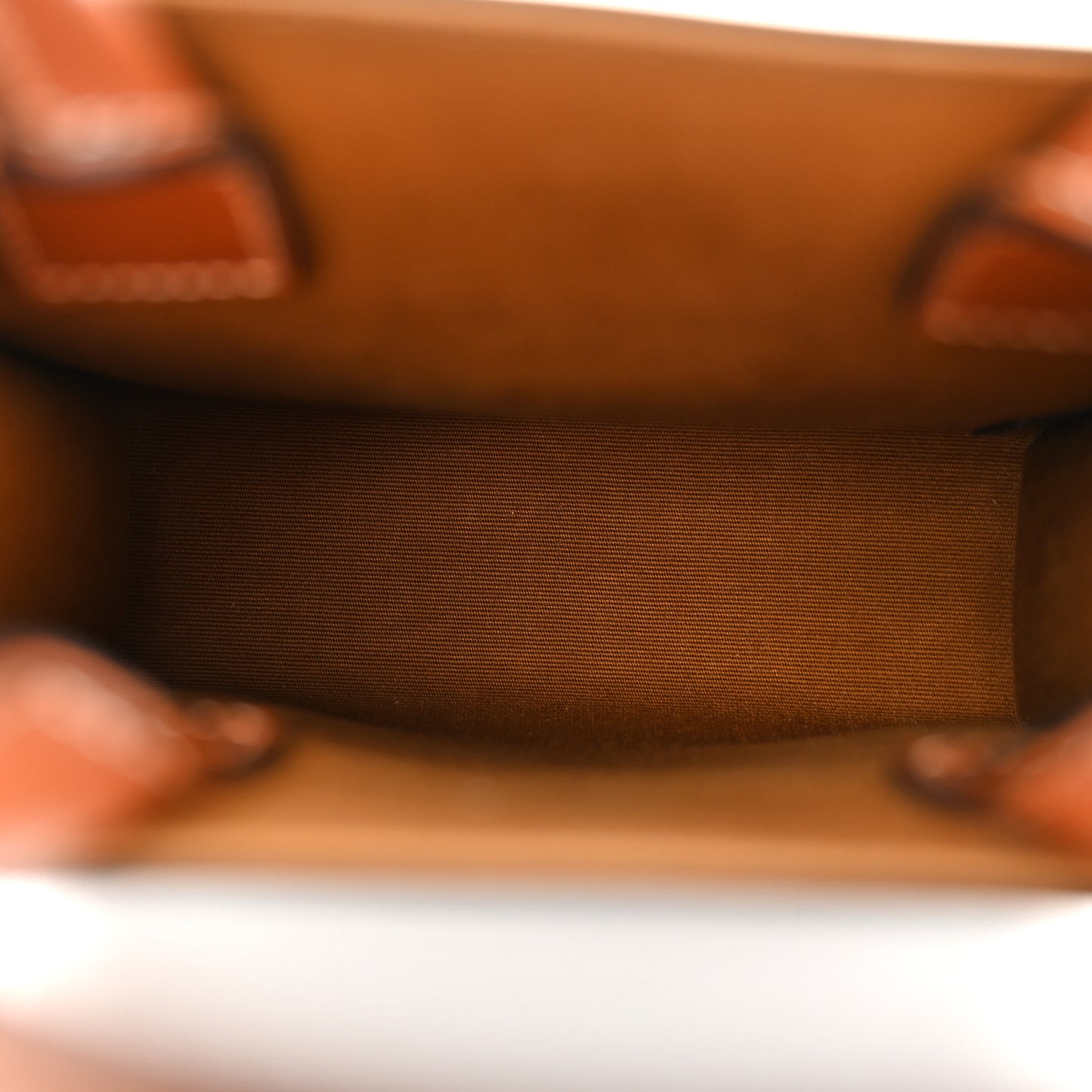 Triomphe Canvas Calfskin Mini Vertical Cabas Tan