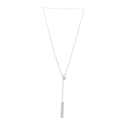Cartier 18K White Gold Diamond LOVE Lariat Necklace 3 of 4