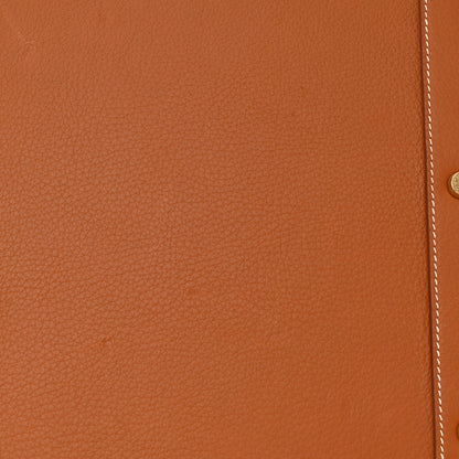 Hermes Taurillon Clemence HAC Travel Birkin 55 Gold 13 of 15