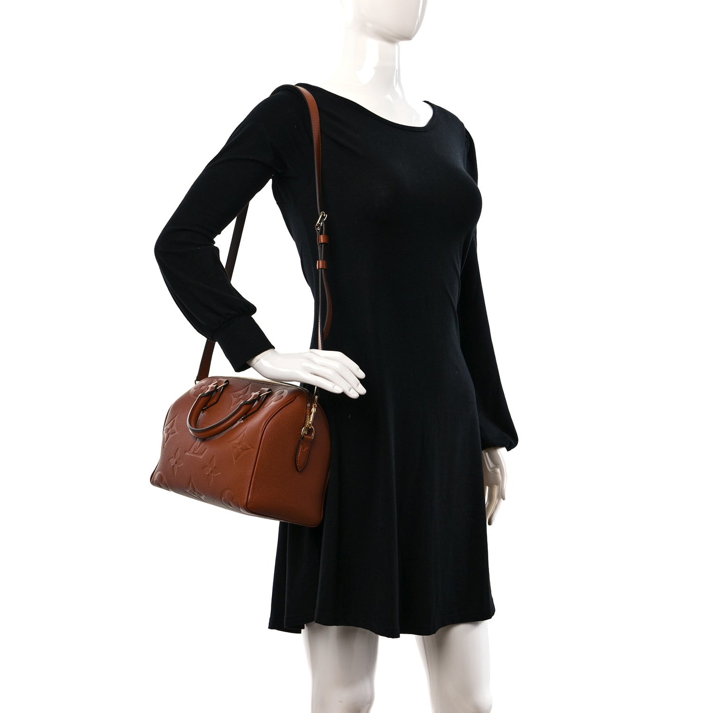 Empreinte Monogram Giant Speedy Bandouliere 25 Cognac